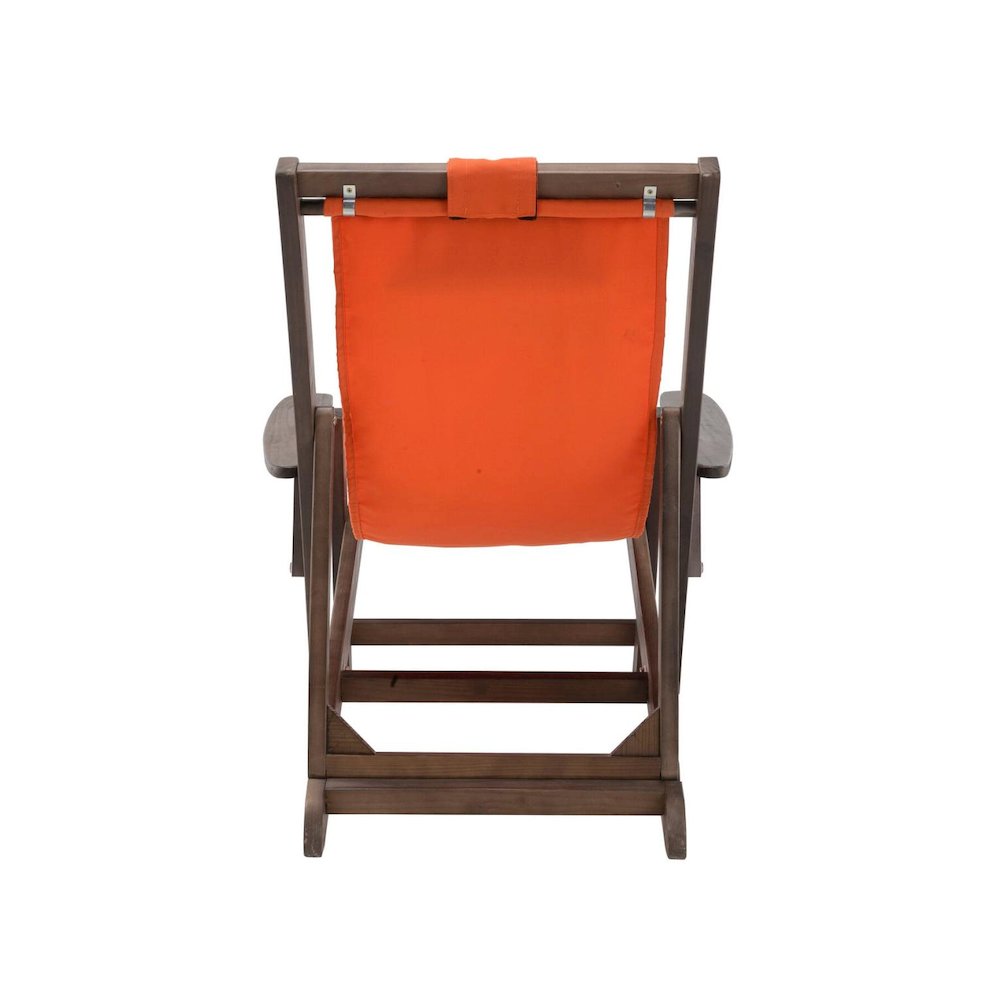 Canvas Sling Chairs With Cup And Wine Holder And End Table