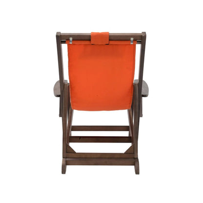 Canvas Sling Chairs With Cup And Wine Holder And End Table