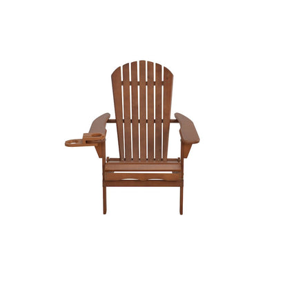 Foldable Adirondack Chair With Cup Holder Set Of 4