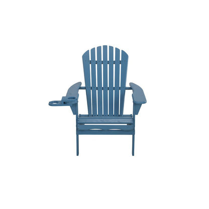 Foldable Adirondack Chair With Cup Holder Bristro Set
