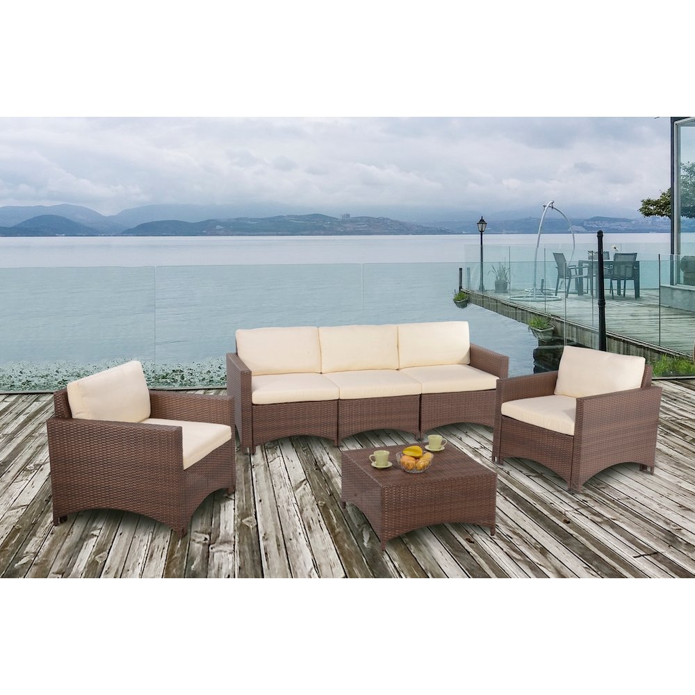 Modular Conversation Set With 3-Seater Sofa