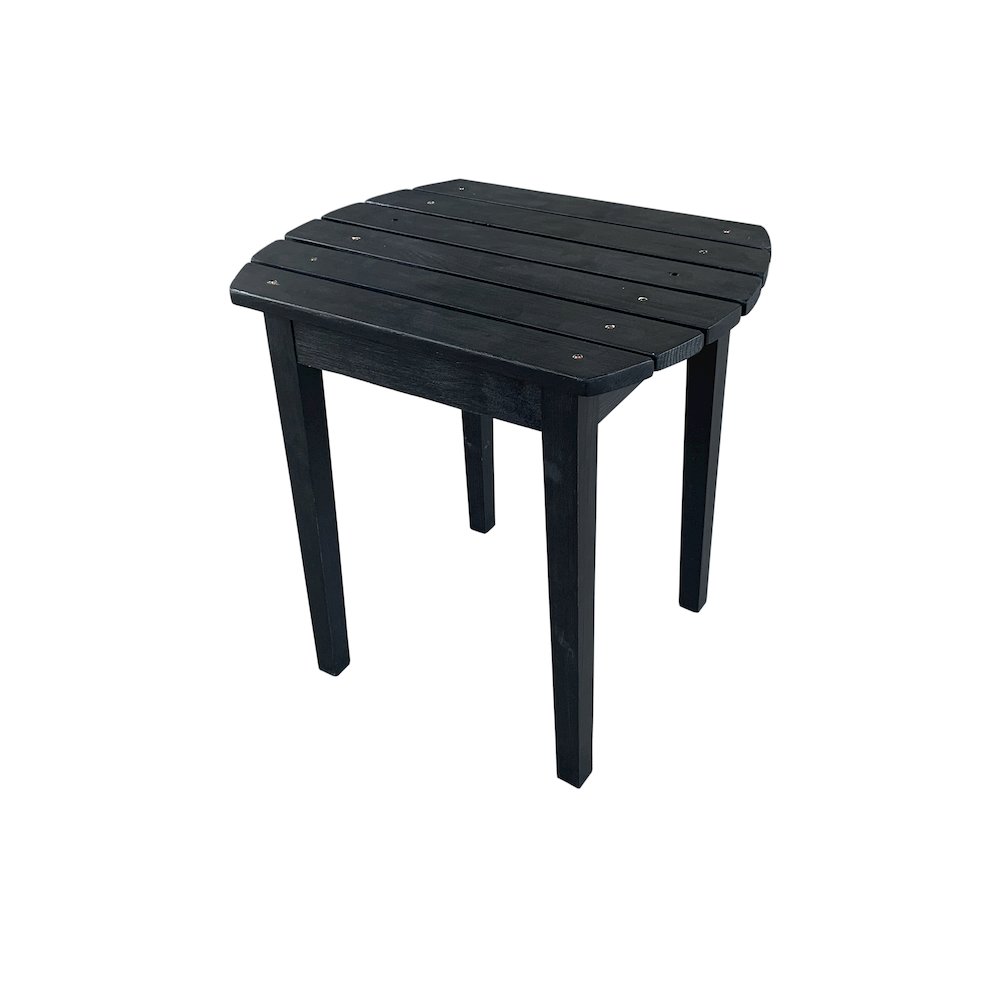 Sky Blue Solid Wood Side Table
