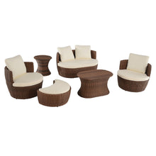 Outdoor 6-Piece Ottoman Set