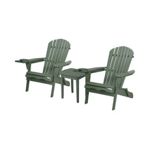 Foldable Adirondack Chair With Cup Holder Bristro Set