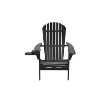 Foldable Adirondack Chair With Cup Holder Bristro Set With Ottoman