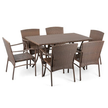 Leisure Collection Outdoor Garden Patio Furniture 7Pc Dining Set