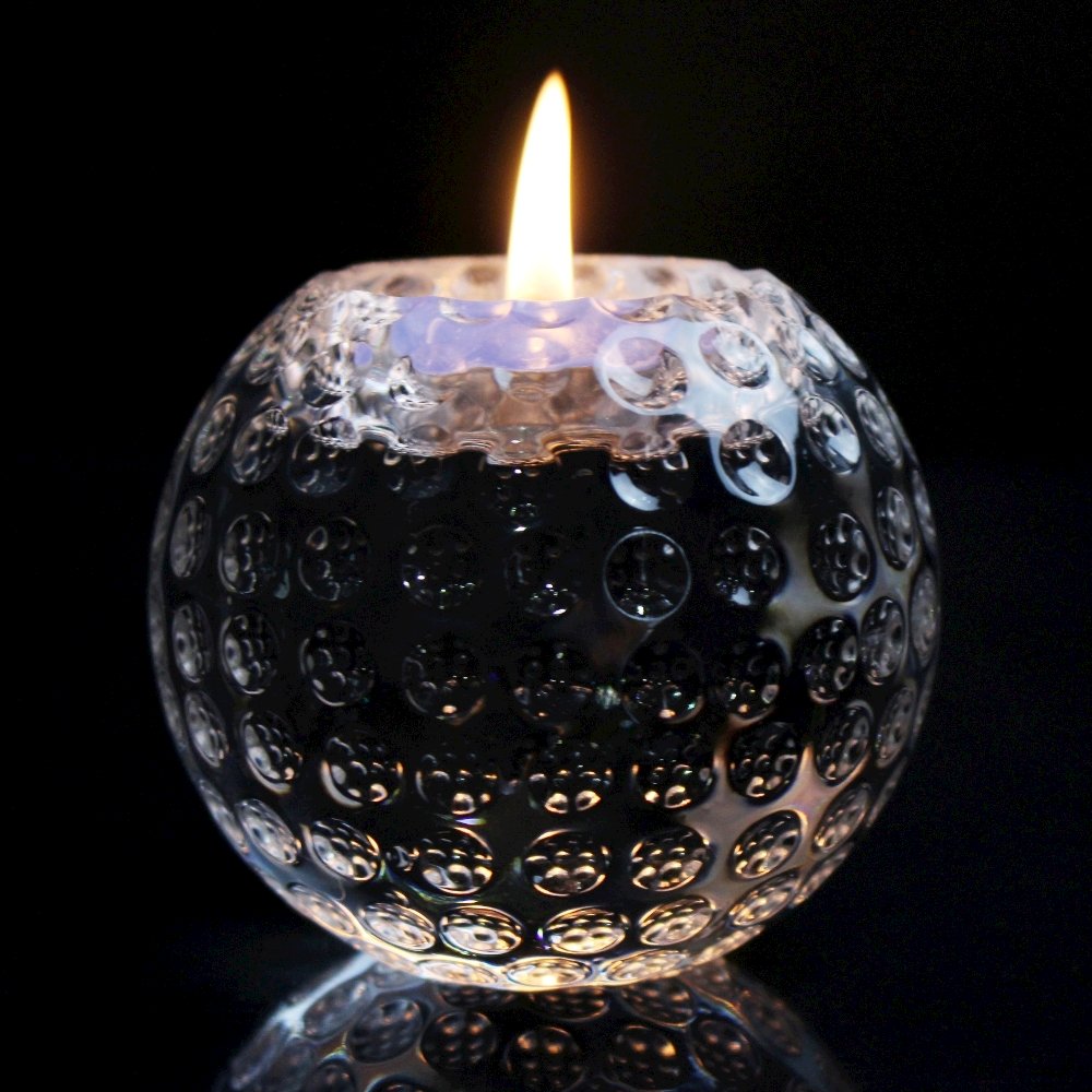 Golf Ball Tea Lite Candle Holder 3" Diameter