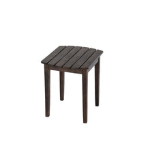 Dark Brown Solid Wood Side Table