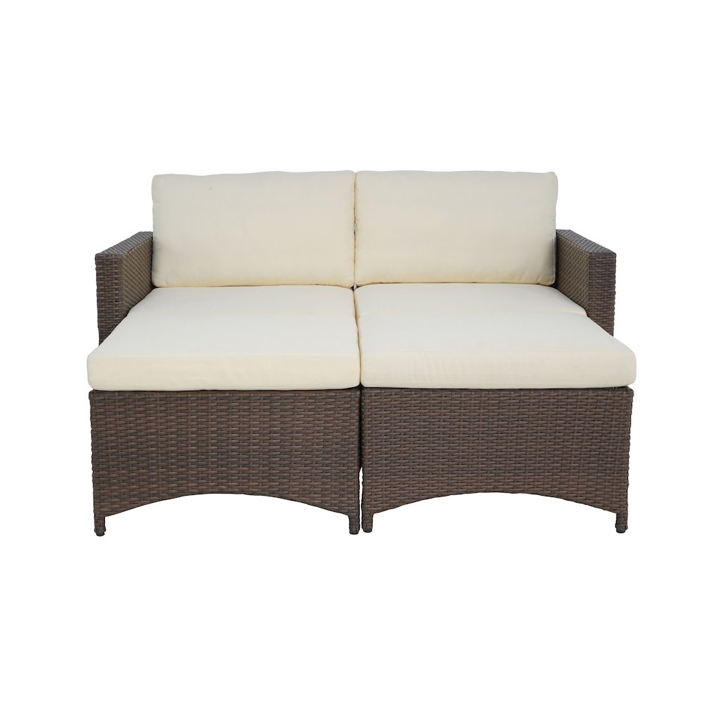 Modular Chair With Ottoman Set