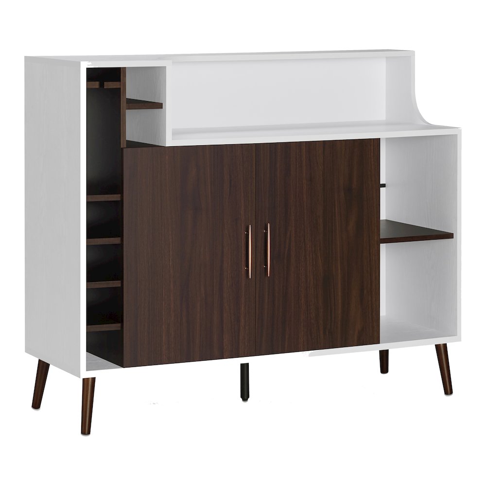 Reid Modern Wood Multi-Storage Buffet in White