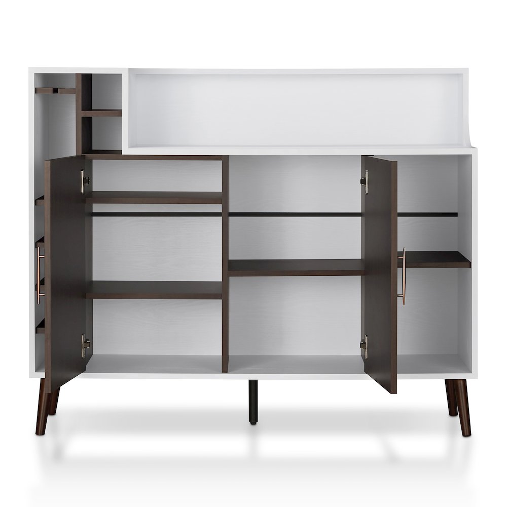 Reid Modern Wood Multi-Storage Buffet in White