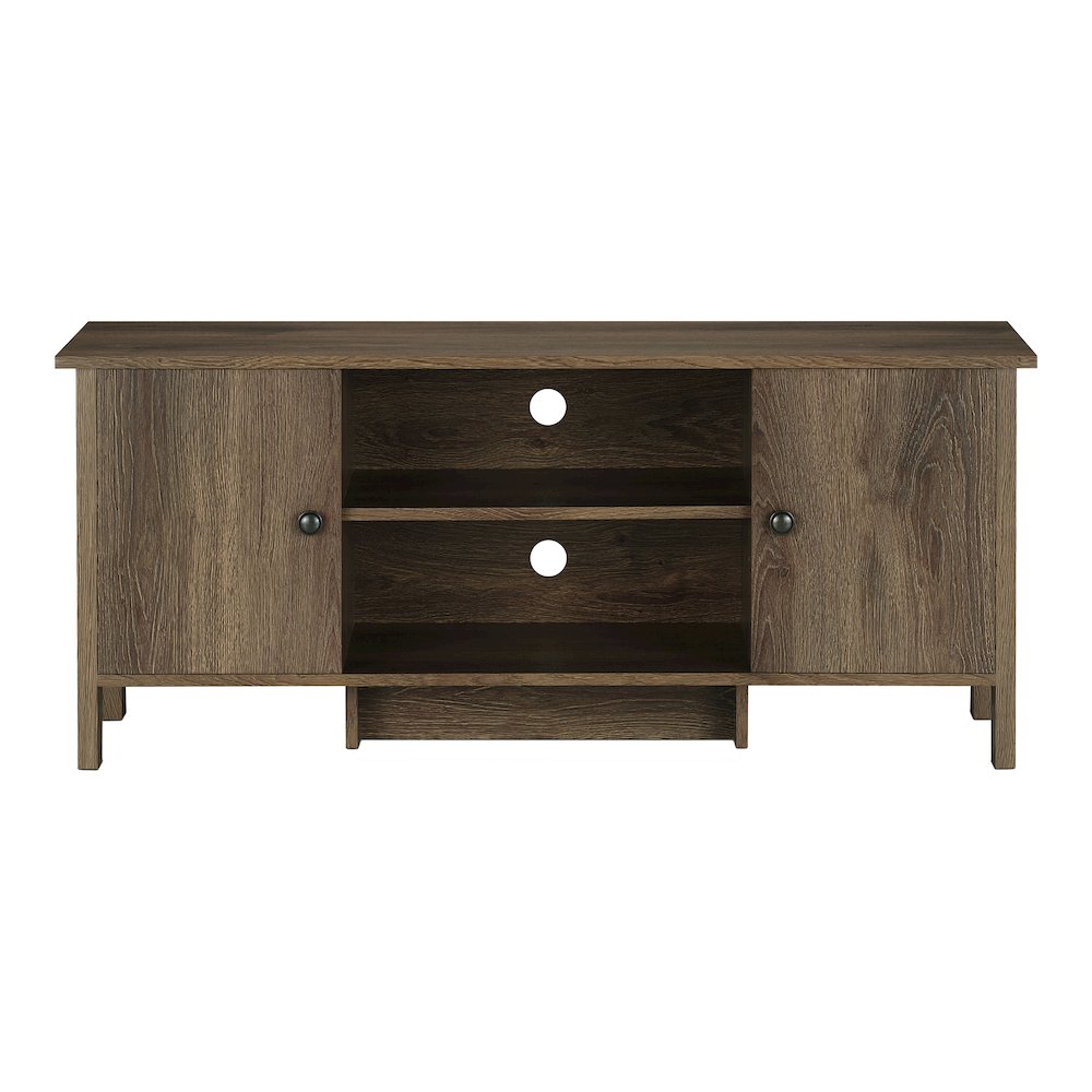 Knisler Transitional Wood 47" TV Stand in Distressed Walnut