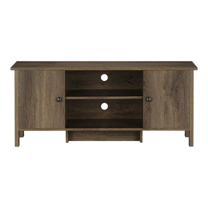 Knisler Transitional Wood 47" TV Stand in Distressed Walnut