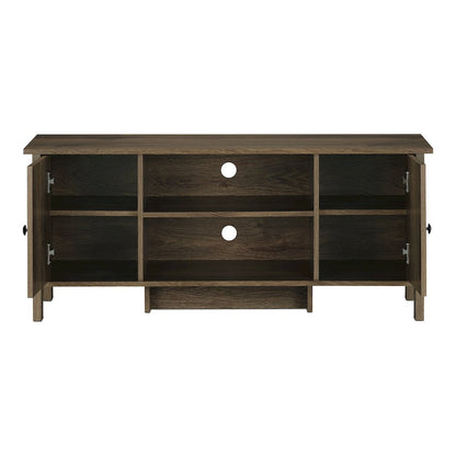 Knisler Transitional Wood 47" TV Stand in Distressed Walnut