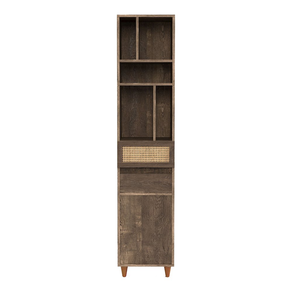 Estel Rustic Wood Multi-Storage TV Tower in Reclaimed Oak