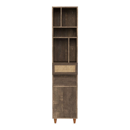 Estel Rustic Wood Multi-Storage TV Tower in Reclaimed Oak