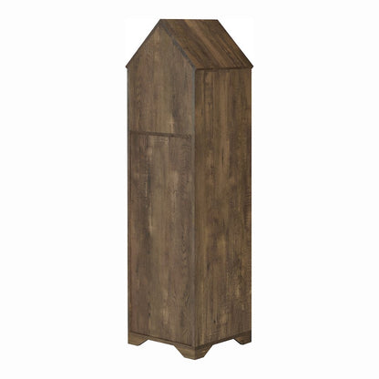 Cruz Rustic Wood 5-Bottle Wine Rack in Reclaimed Oak