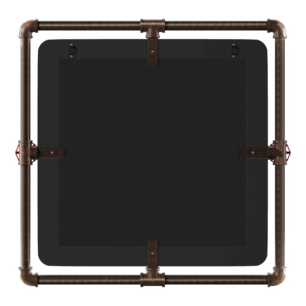Harimon Rectangle Wood Wall Mirror