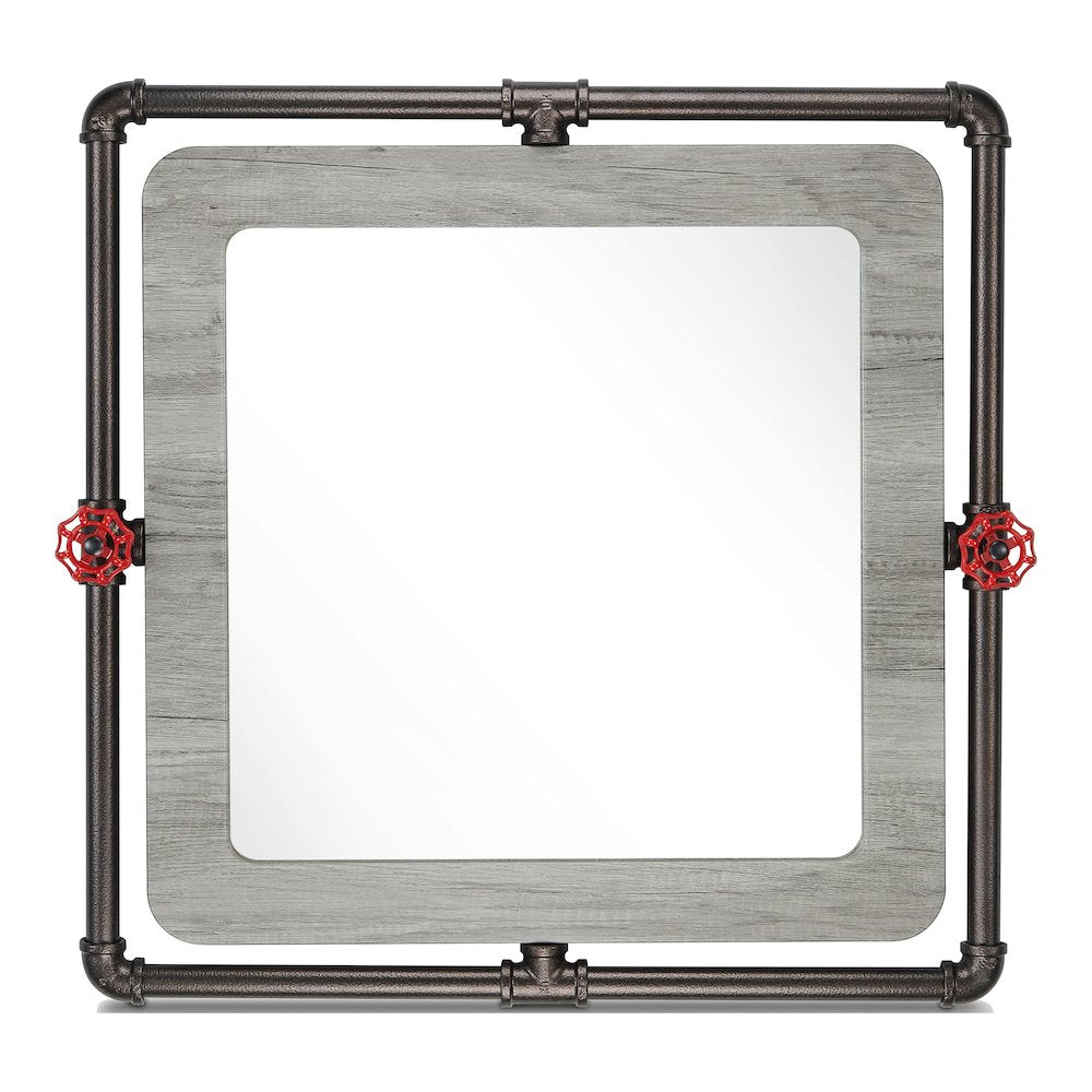 Harimon Rectangle Wood Wall Mirror