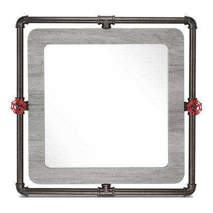 Harimon Rectangle Wood Wall Mirror