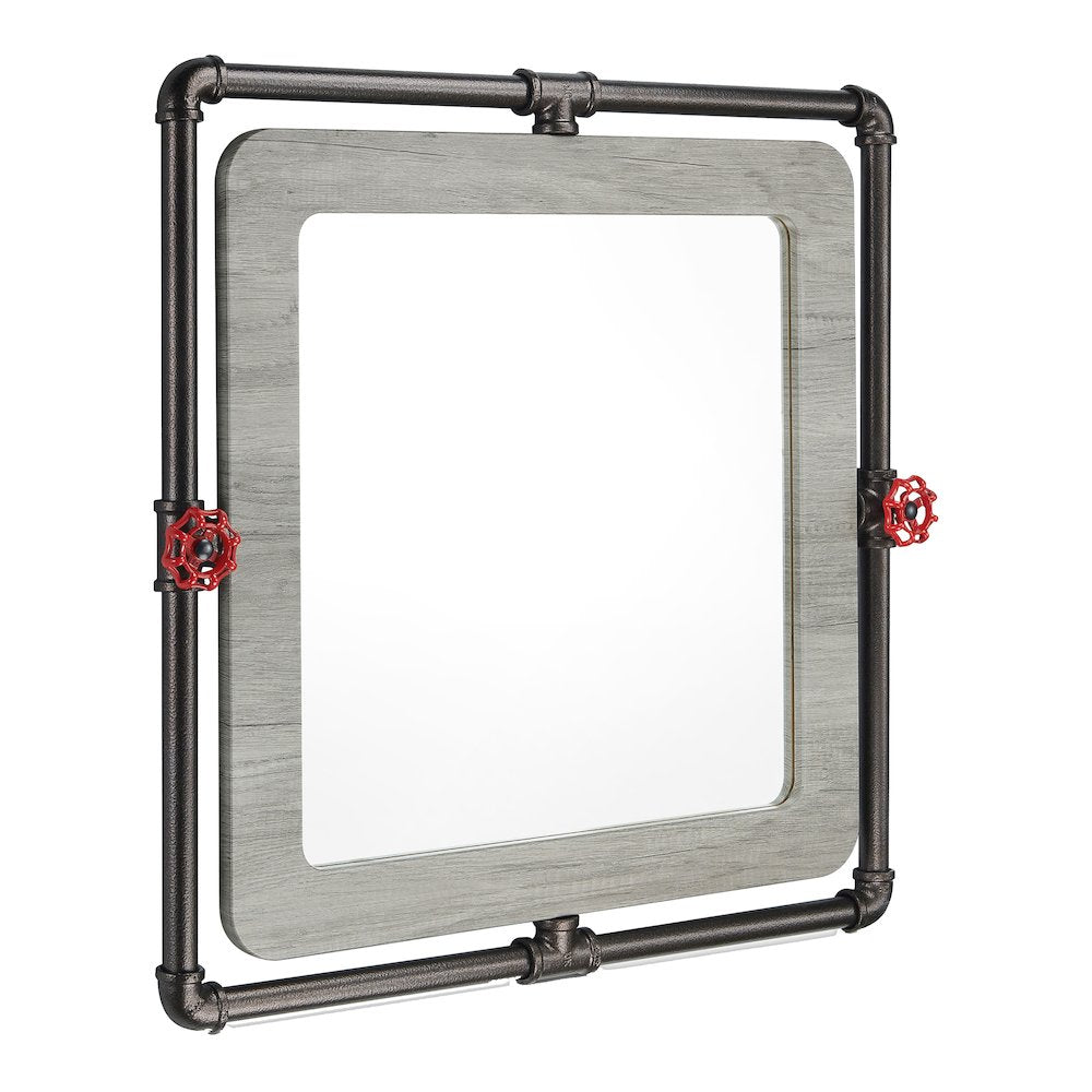 Harimon Rectangle Wood Wall Mirror
