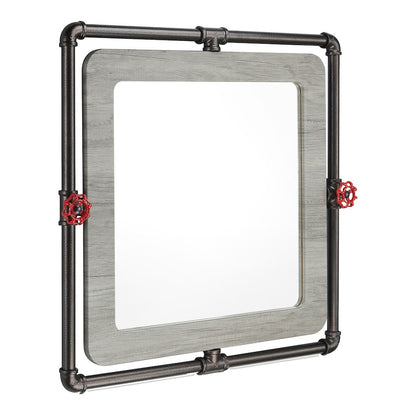 Harimon Rectangle Wood Wall Mirror