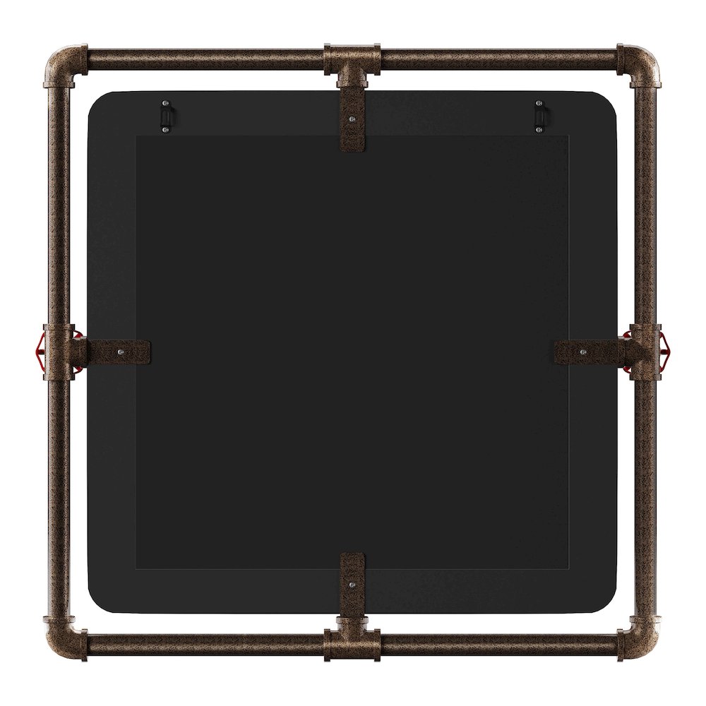 Harimon Rectangle Wood Wall Mirror