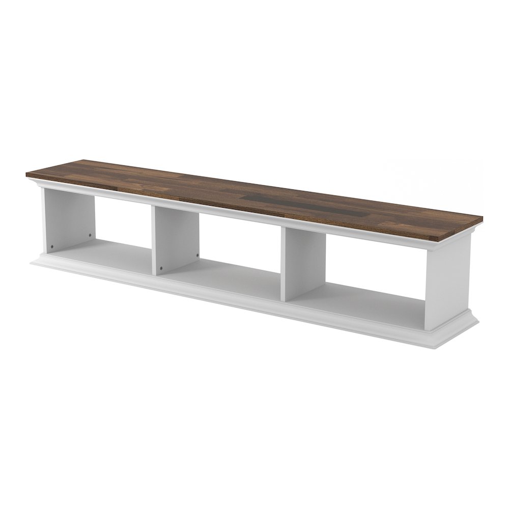 Trina Indoor 3-Shelf Wood Wall-Mounted Floating TV Console