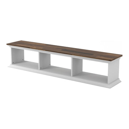 Trina Indoor 3-Shelf Wood Wall-Mounted Floating TV Console