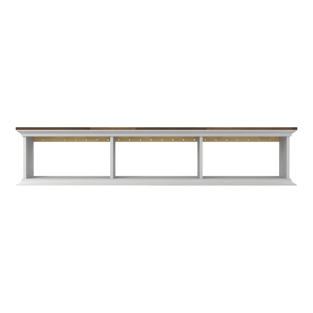 Trina Indoor 3-Shelf Wood Wall-Mounted Floating TV Console