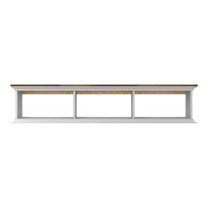 Trina Indoor 3-Shelf Wood Wall-Mounted Floating TV Console