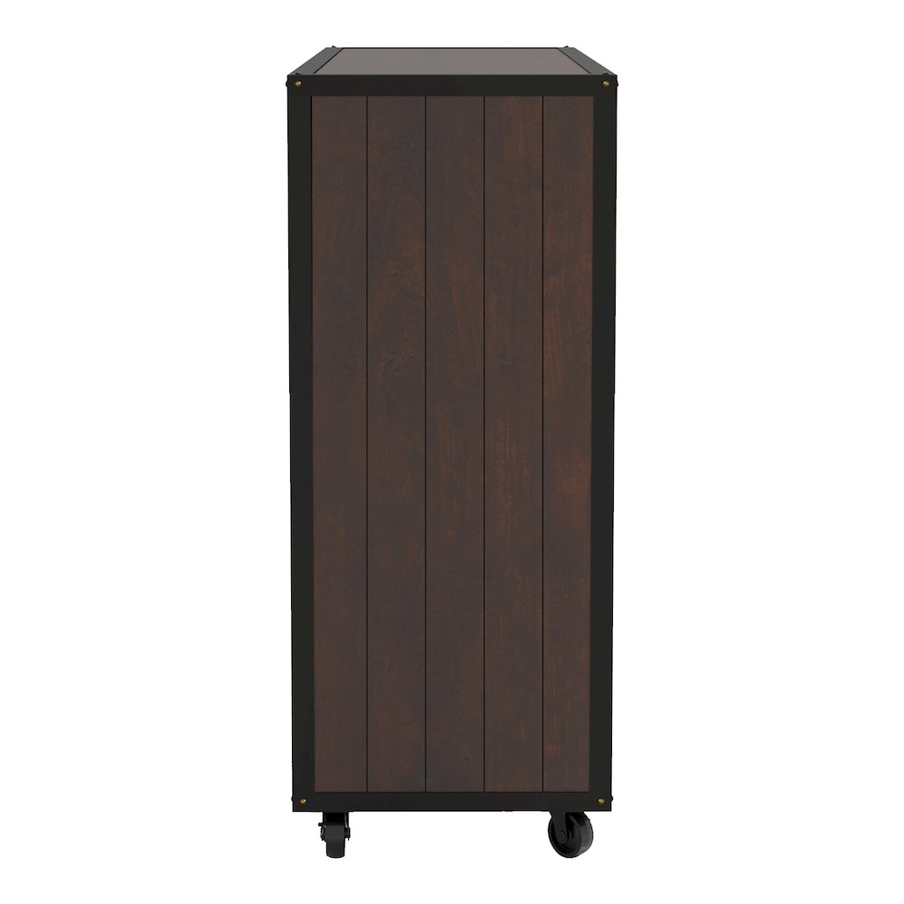 Alan Wood Multi-Storage Buffet with Casters in Walnut