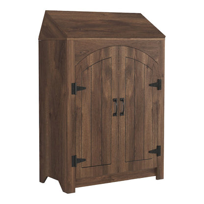 Amos 2-Door Wood Shoe Cabinet