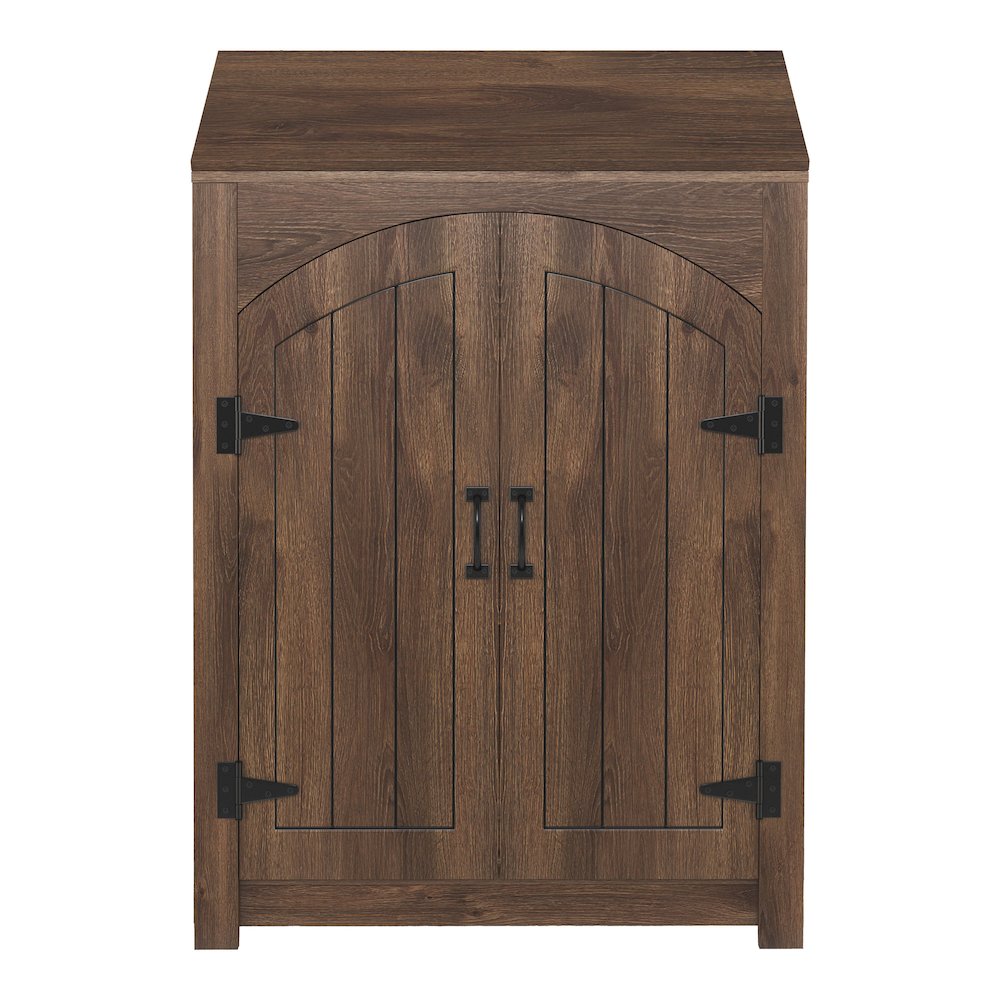 Amos 2-Door Wood Shoe Cabinet