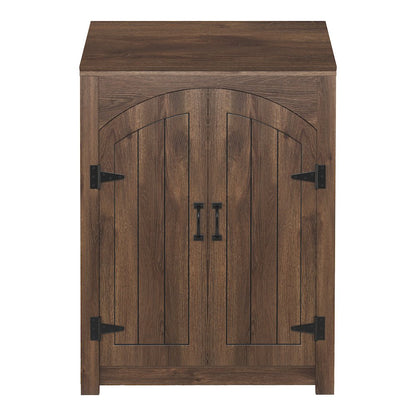 Amos 2-Door Wood Shoe Cabinet