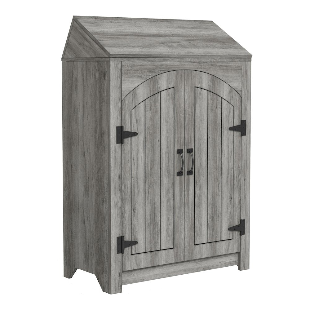 Amos 2-Door Wood Shoe Cabinet