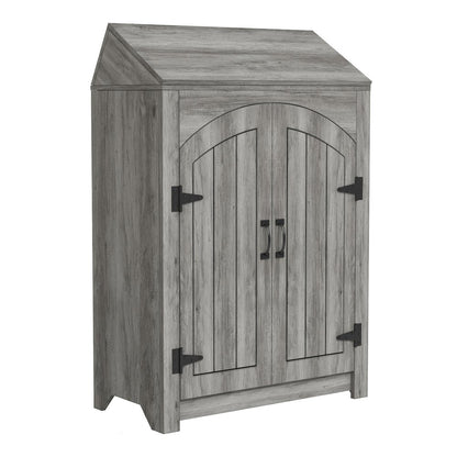 Amos 2-Door Wood Shoe Cabinet