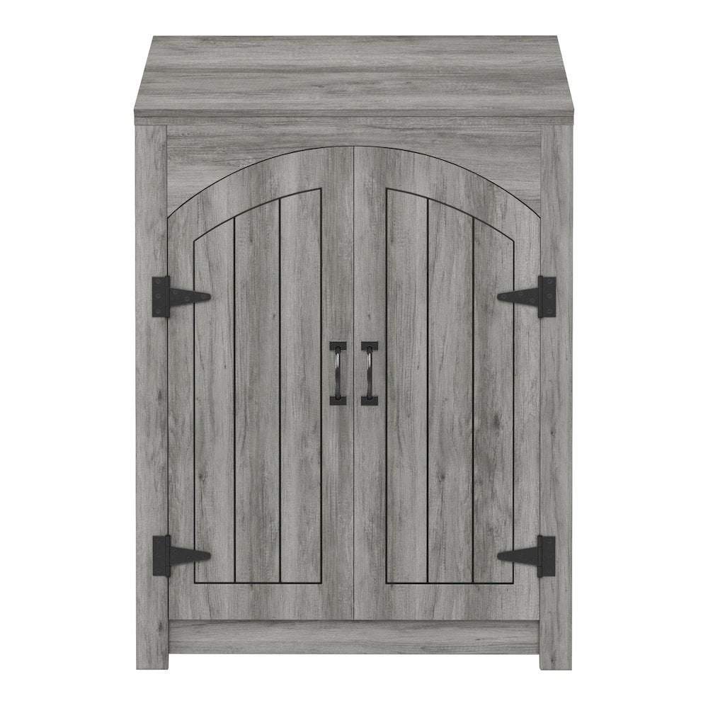 Amos 2-Door Wood Shoe Cabinet