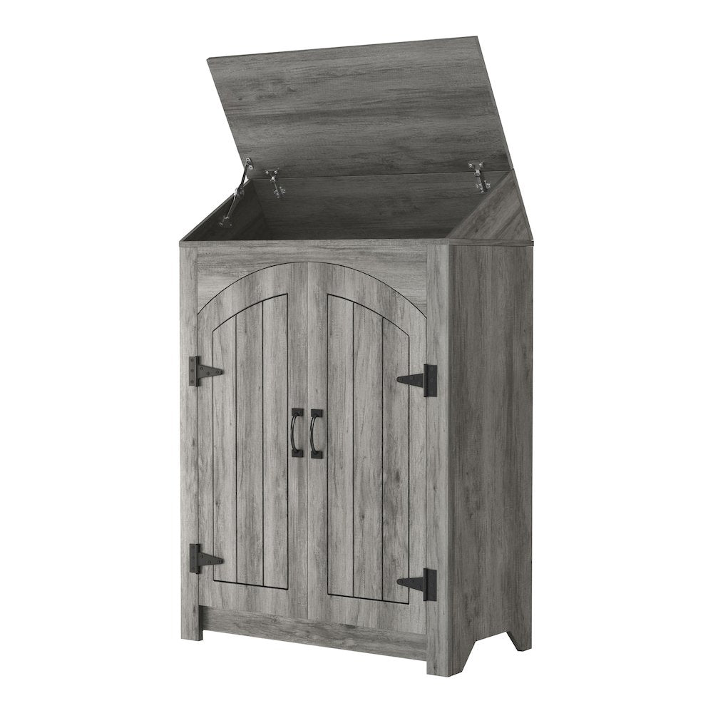 Amos 2-Door Wood Shoe Cabinet