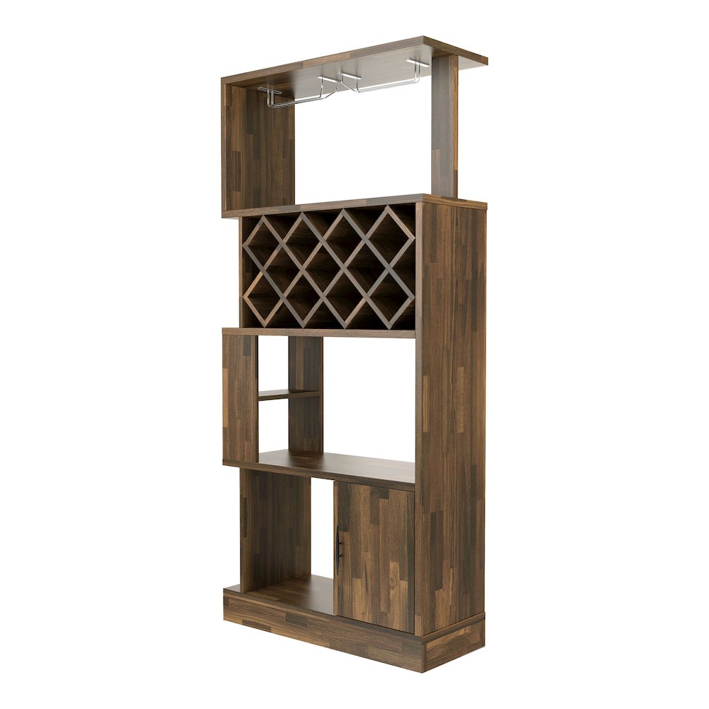 Arlo 11-Bottle Wood Wine Cabinet