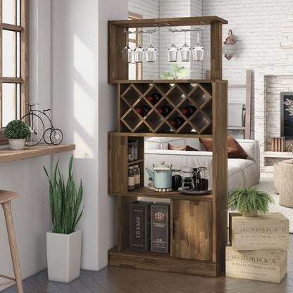Arlo 11-Bottle Wood Wine Cabinet