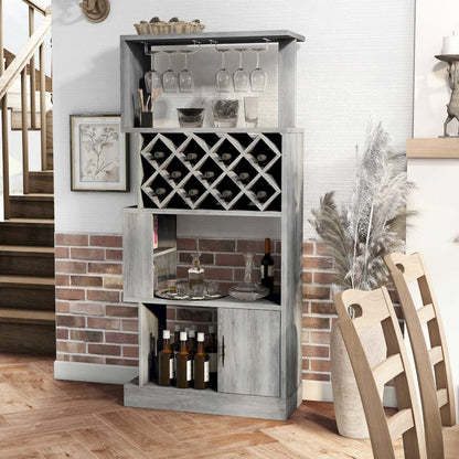 Arlo 11-Bottle Wood Wine Cabinet