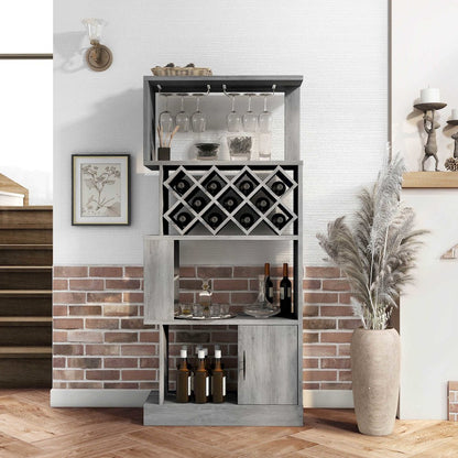 Arlo 11-Bottle Wood Wine Cabinet