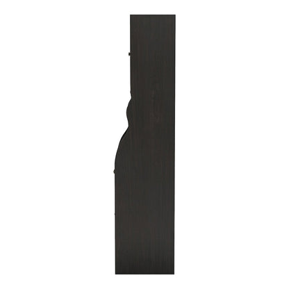 Elm Multi-Storage Wood Tower Cabinet in Espresso