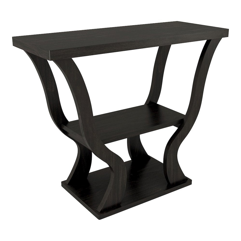 Bell Wood Console Sofa Entrance Table in Espresso