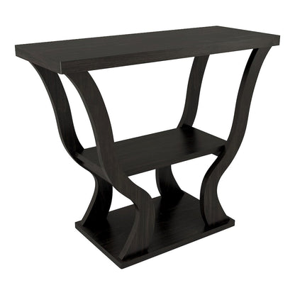 Bell Wood Console Sofa Entrance Table in Espresso