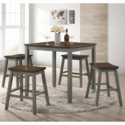 Silva Wood 5-Piece Counter Dining Set