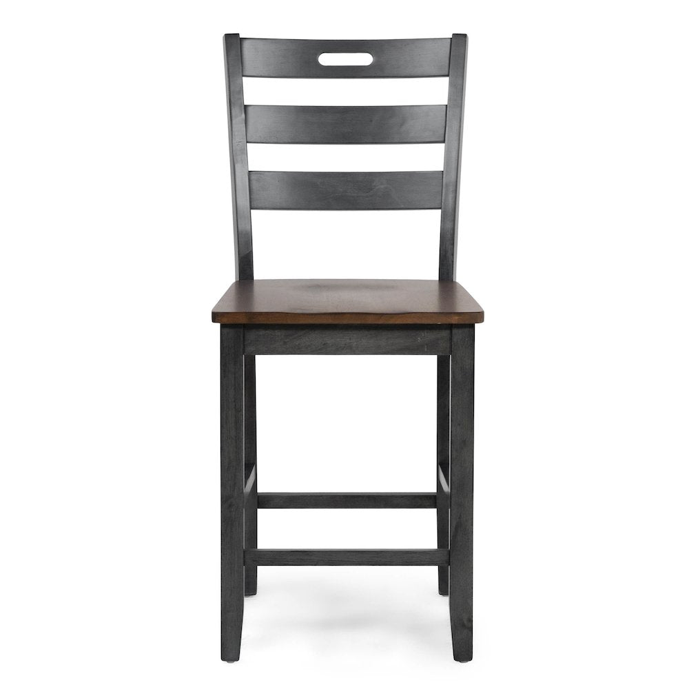 Elda Wood Counter Height Dining Chair (Set of 2)