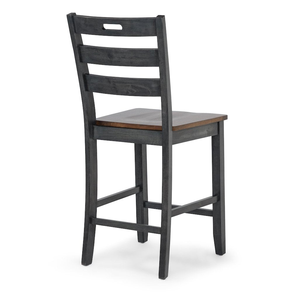 Elda Wood Counter Height Dining Chair (Set of 2)