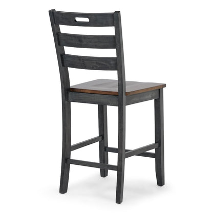 Elda Wood Counter Height Dining Chair (Set of 2)